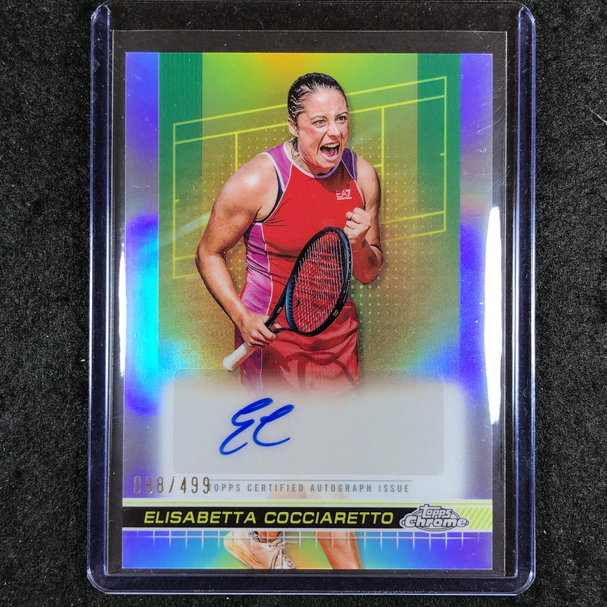 2024 Topps Chrome Tennis ELISABETTA COCCIARETTO Auto Refractor 88/499