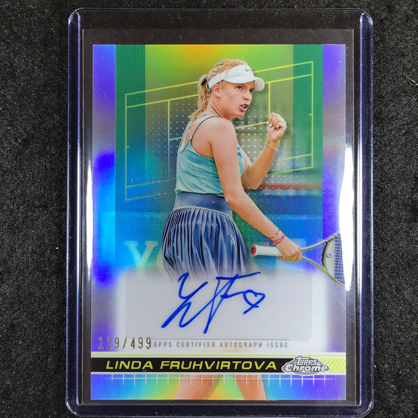 2024 Topps Chrome Tennis LINDA FRUHVIRTOVA Auto Refractor 129/499