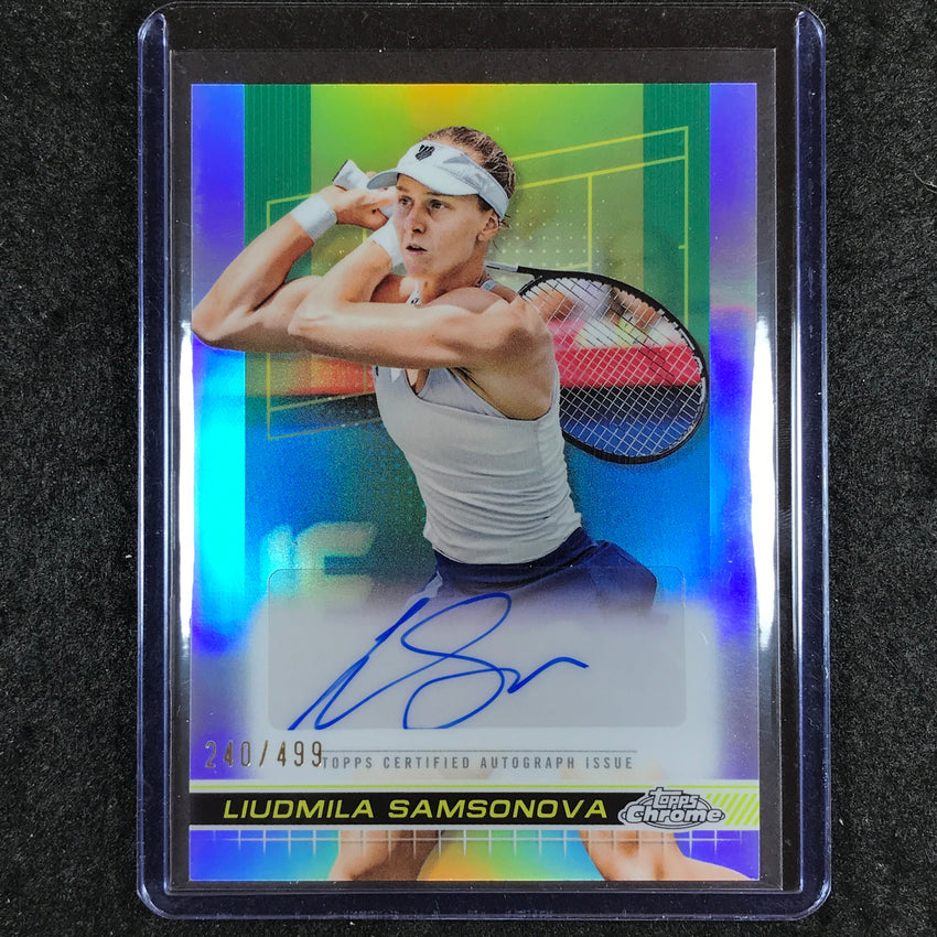 2024 Topps Chrome Tennis LIUDMILA SAMSONOVA Auto Refractor 240/499