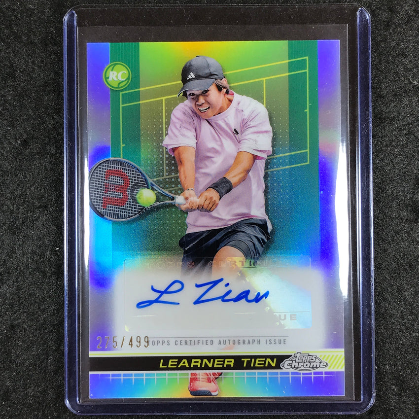 2024 Topps Chrome Tennis LEARNER TIEN Rookie Auto Refractor 275/499