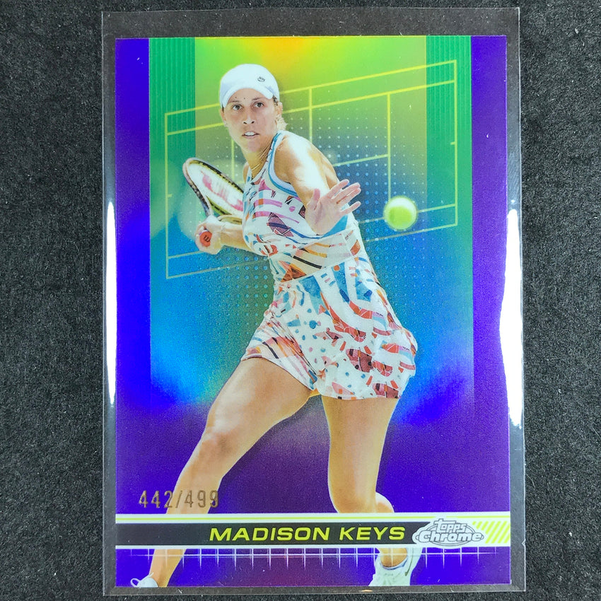 2024 Topps Chrome Tennis MADISON KEYS Base Purple /499 #95