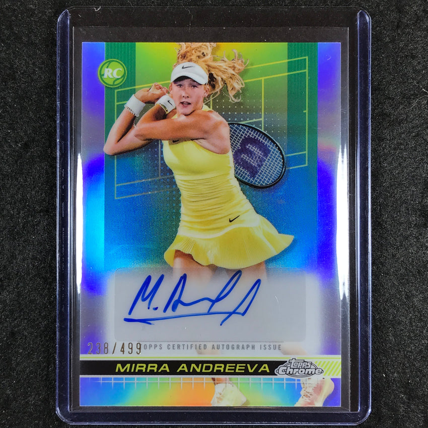 2024 Topps Chrome Tennis MIRRA ANDREEVA Rookie Auto Refractor 238/499