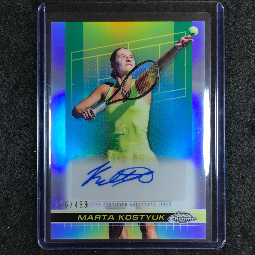 2024 Topps Chrome Tennis MARTA KOSTYUK Auto Refractor 156/499