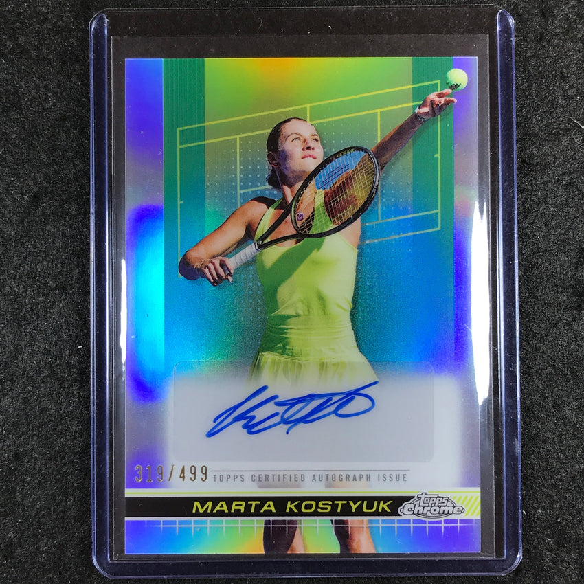 2024 Topps Chrome Tennis MARTA KOSTYUK Auto Refractor 319/499