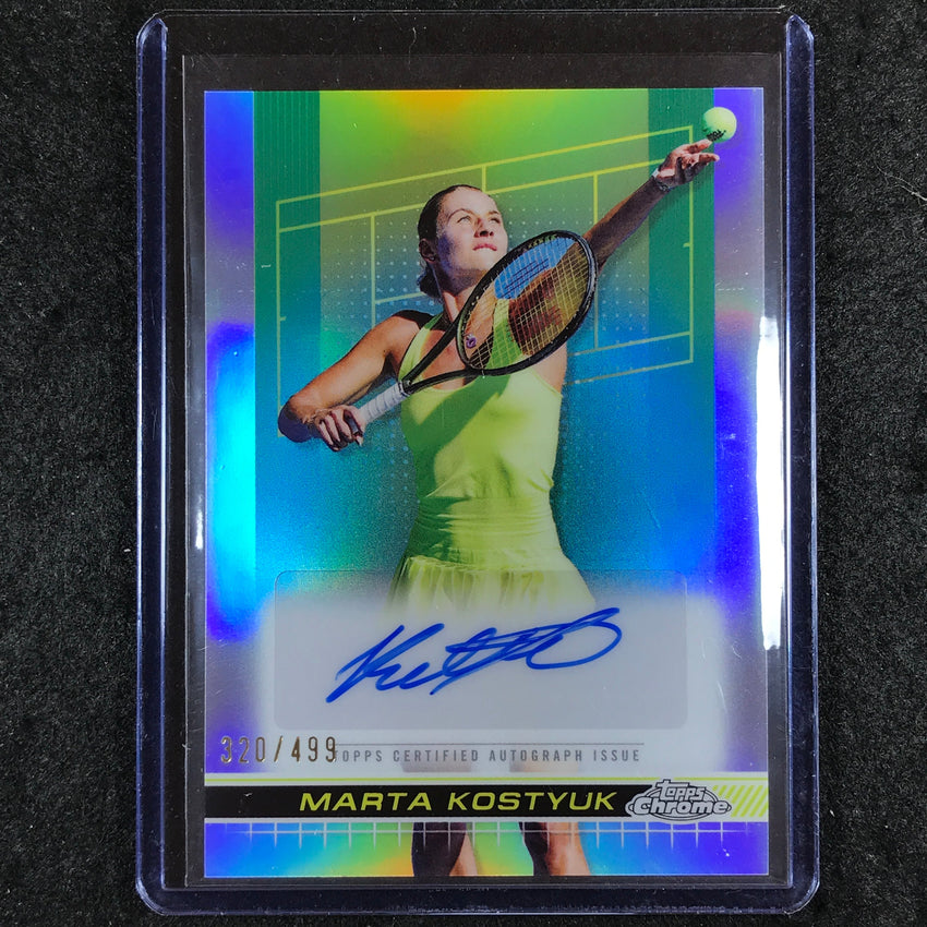 2024 Topps Chrome Tennis MARTA KOSTYUK Auto Refractor 320/499