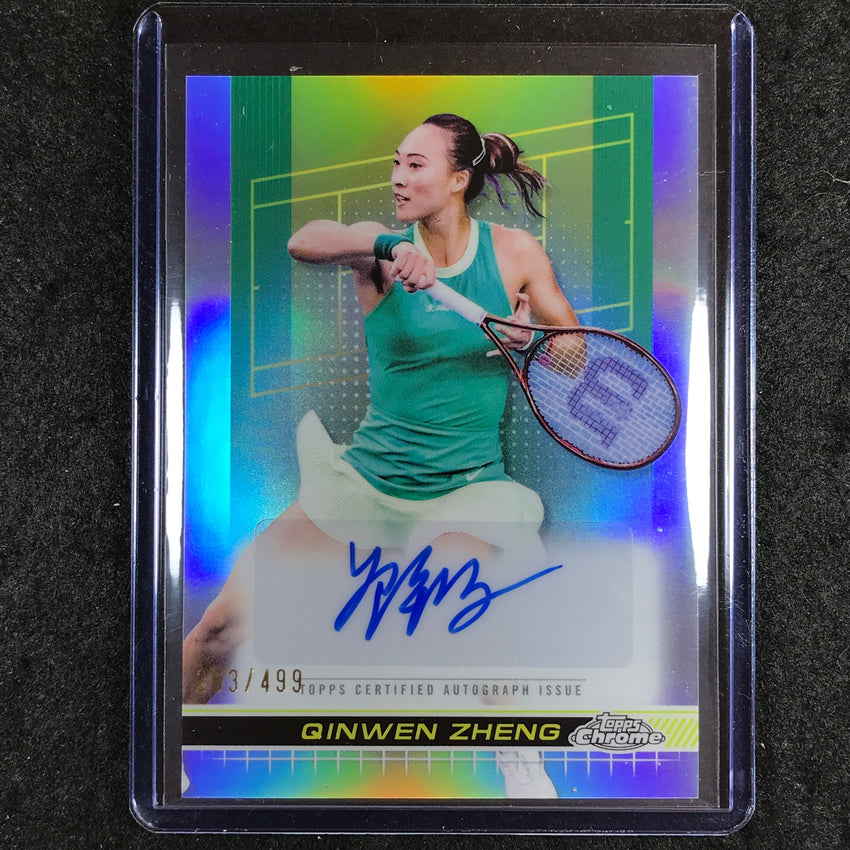 2024 Topps Chrome Tennis QINWEN ZHENG Auto Refractor 263/499