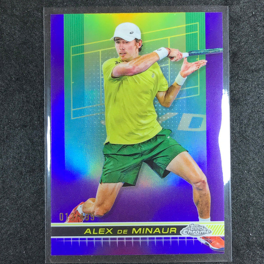 2024 Topps Chrome Tennis ALEX DE MINAUR Base Purple /499 #98
