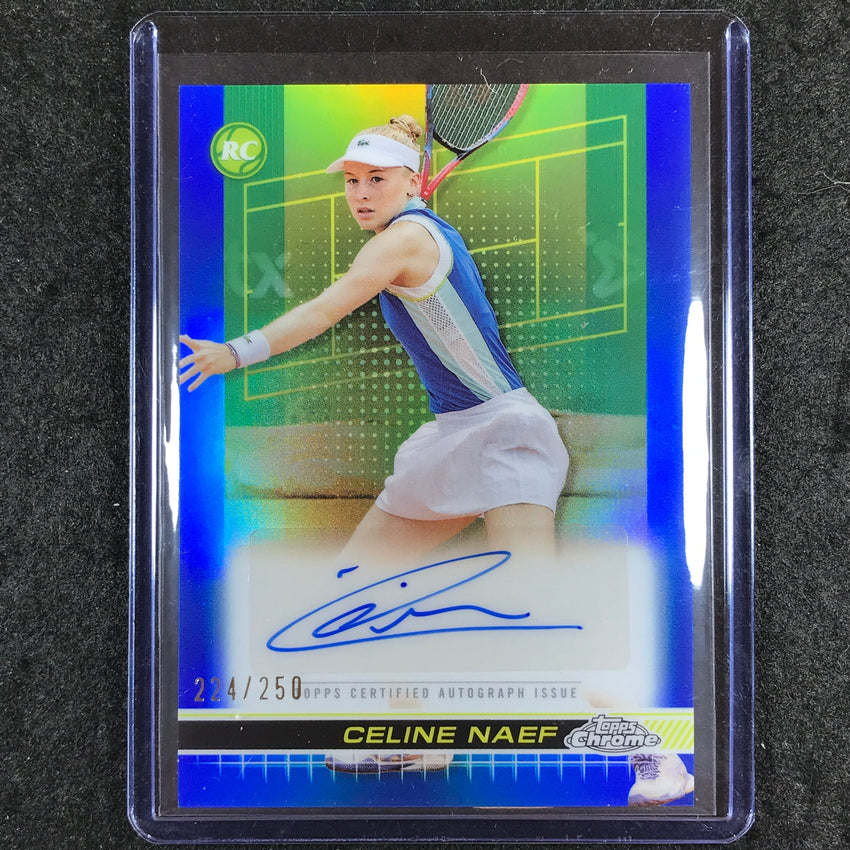 2024 Topps Chrome Tennis CELINE NAEF Rookie Auto Blue 224/250