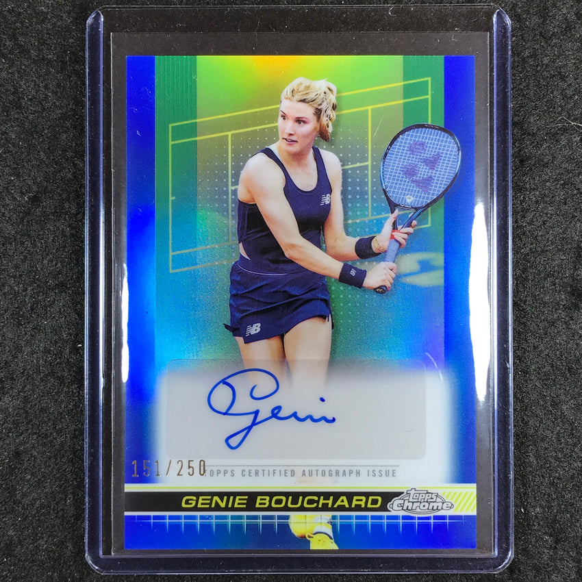 2024 Topps Chrome Tennis GENIE BOUCHARD Auto Blue 151/250