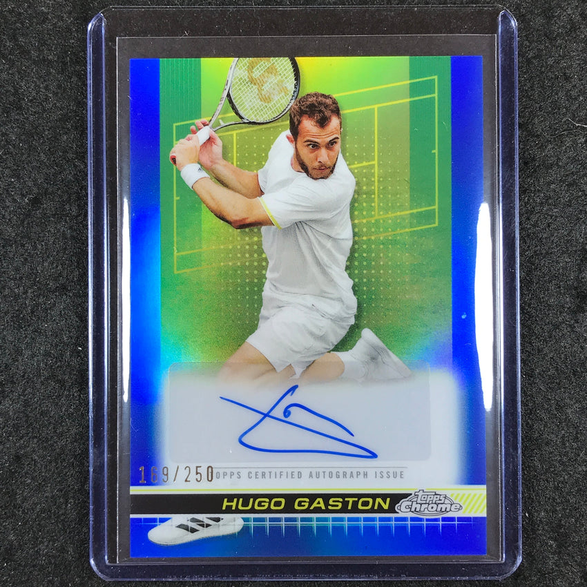 2024 Topps Chrome Tennis HUGO GASTON Auto Blue 169/250