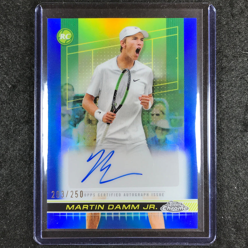 2024 Topps Chrome Tennis MARTIN DAMM JR. Rookie Auto Blue 203/250