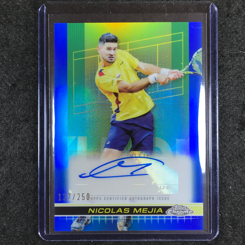 2024 Topps Chrome Tennis NICOLAS MEJIA Auto Blue 127/250