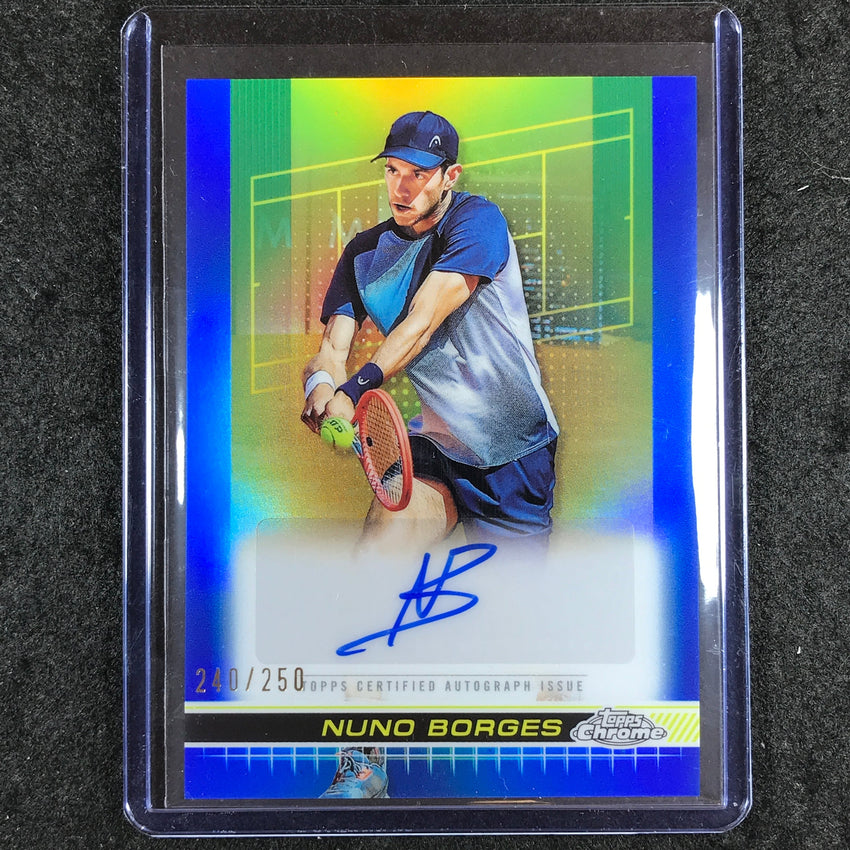 2024 Topps Chrome Tennis NUNO BORGES Auto Blue 240/250