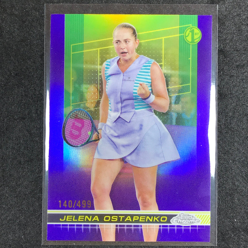 2024 Topps Chrome Tennis JELENA OSTAPENKO Base Purple /499 #103
