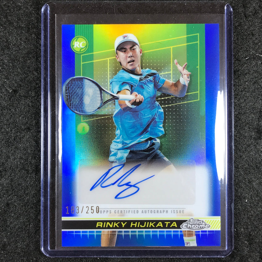 2024 Topps Chrome Tennis RINKY HIJIKATA Rookie Auto Blue 183/250