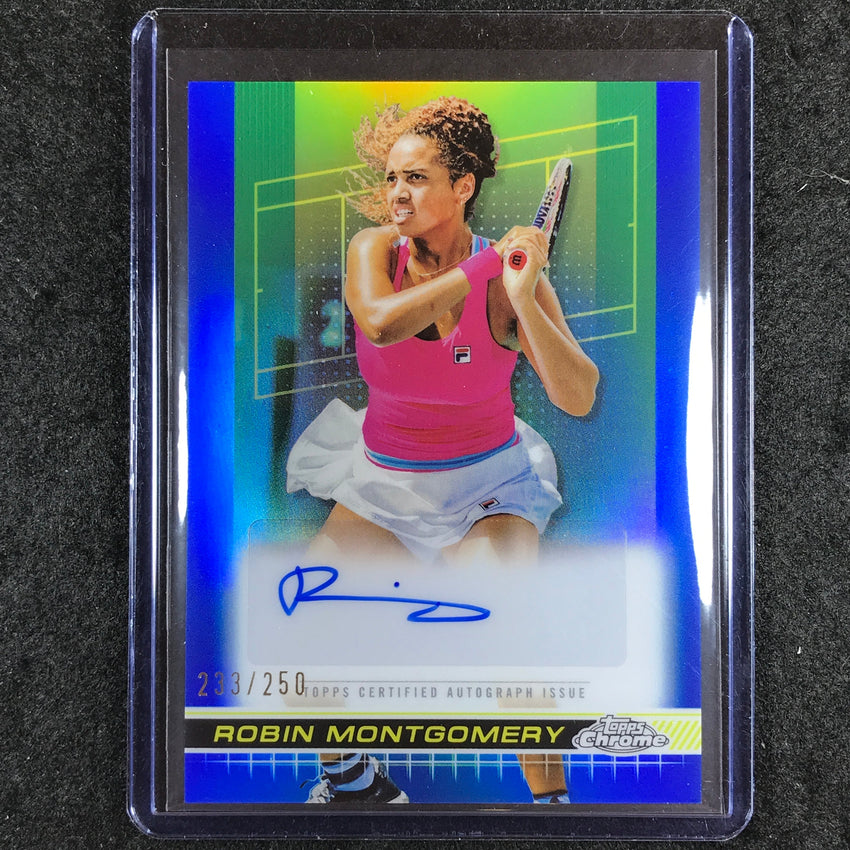 2024 Topps Chrome Tennis ROBIN MONTGOMERY Auto Blue 233/250