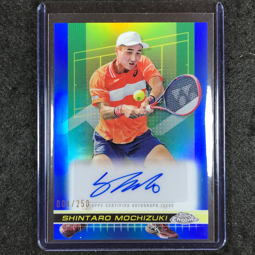 2024 Topps Chrome Tennis SHINTARO MOCHIZUKI Auto Blue 4/250