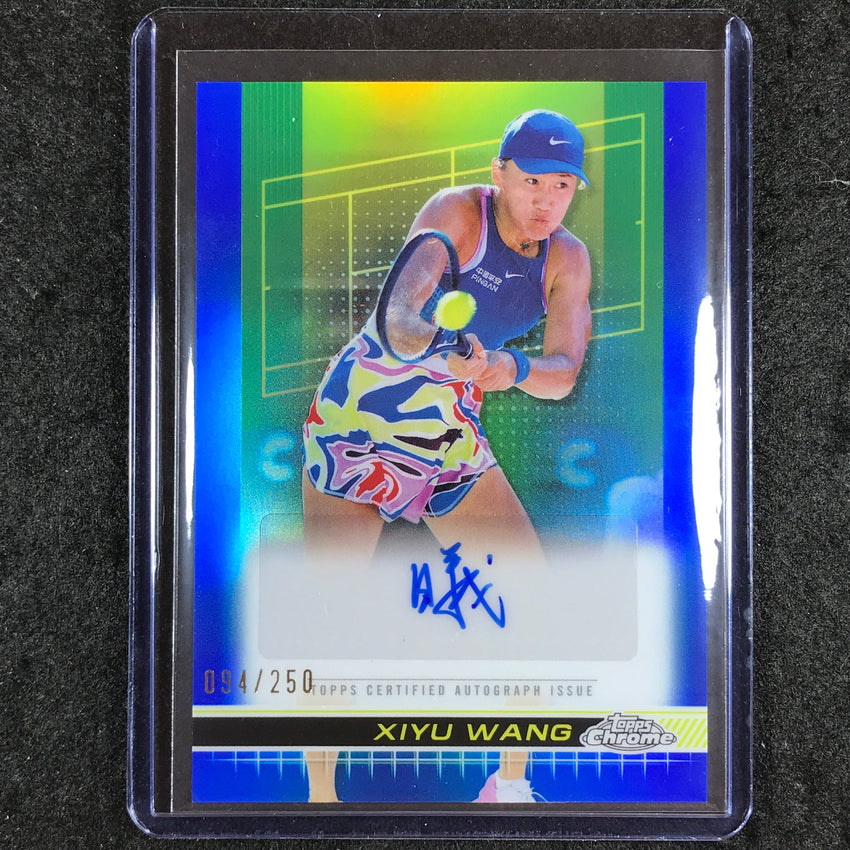 2024 Topps Chrome Tennis XIYU WANG Auto Blue 94/250