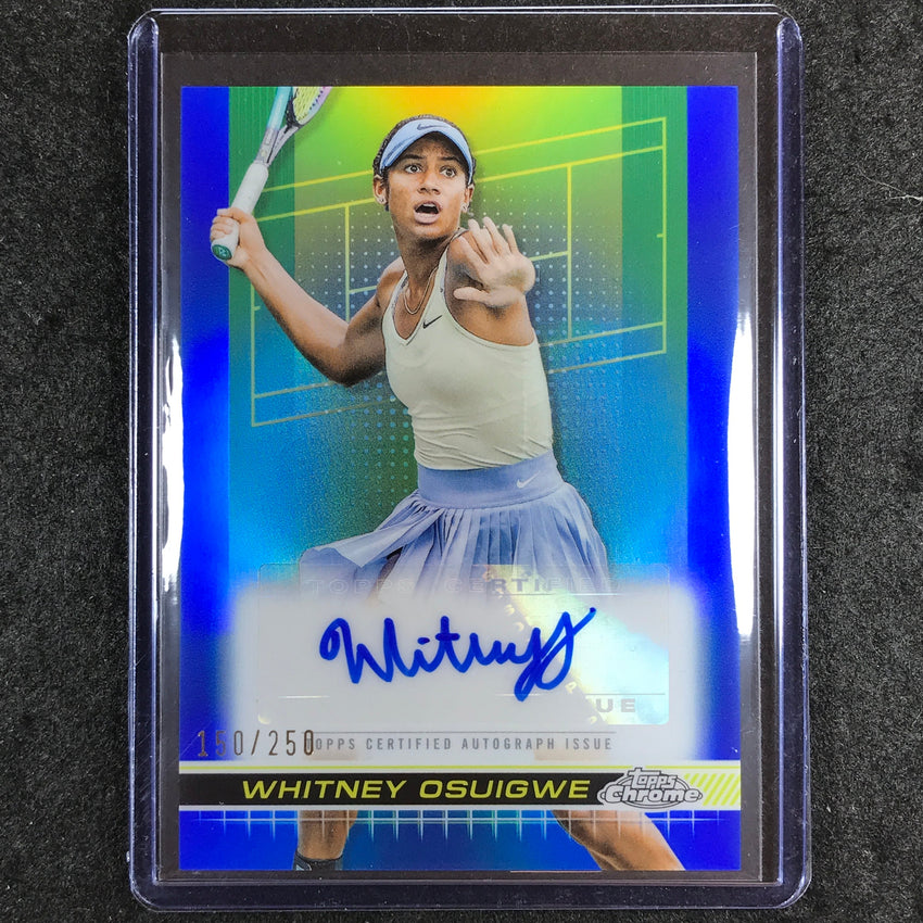 2024 Topps Chrome Tennis WHITNEY OSUIGWE Auto Blue 150/250