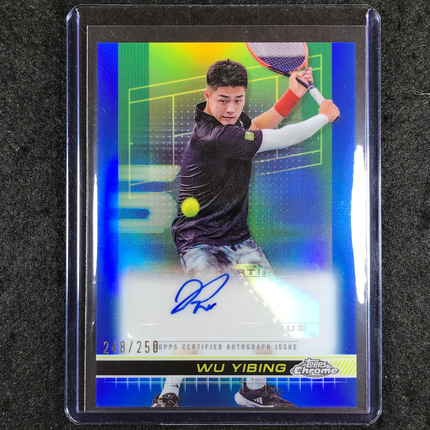 2024 Topps Chrome Tennis WU YIBING Auto Blue 248/250