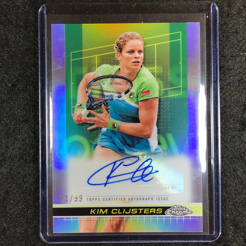 2024 Topps Chrome Tennis KIM CLIJSTERS Autographs II Refractor 31/99