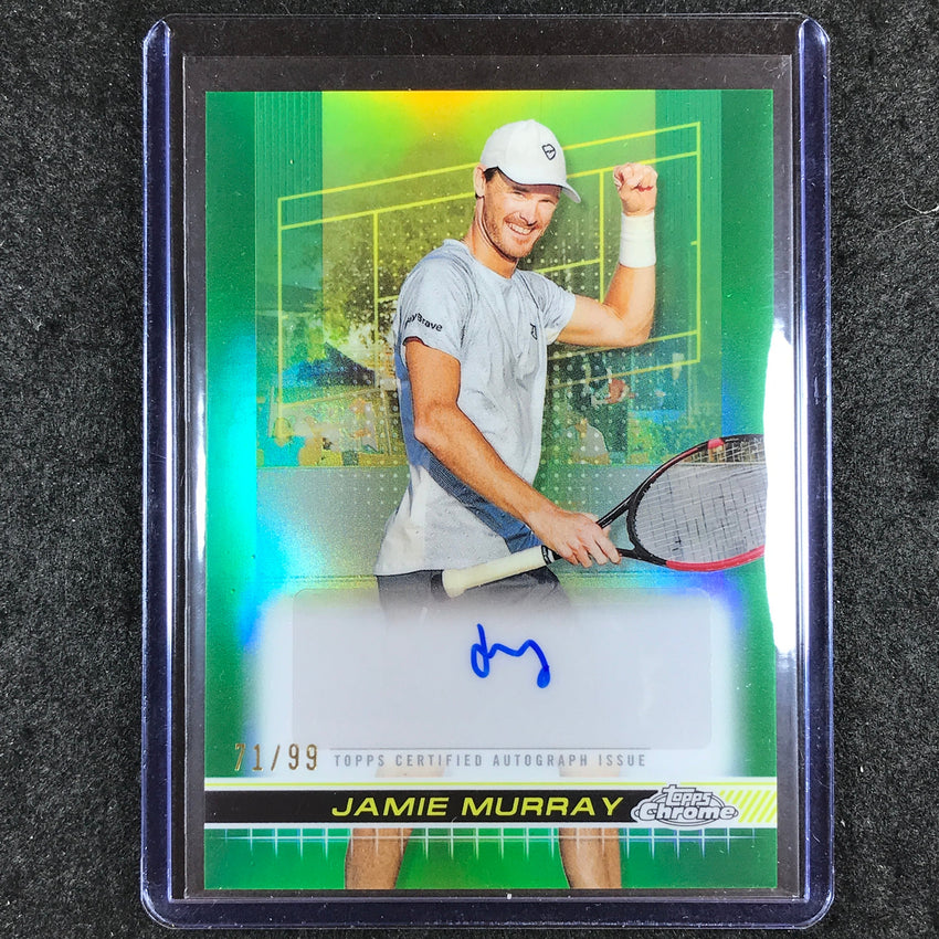 2024 Topps Chrome Tennis JAMIE MURRAY Auto Green Grass Court 71/99