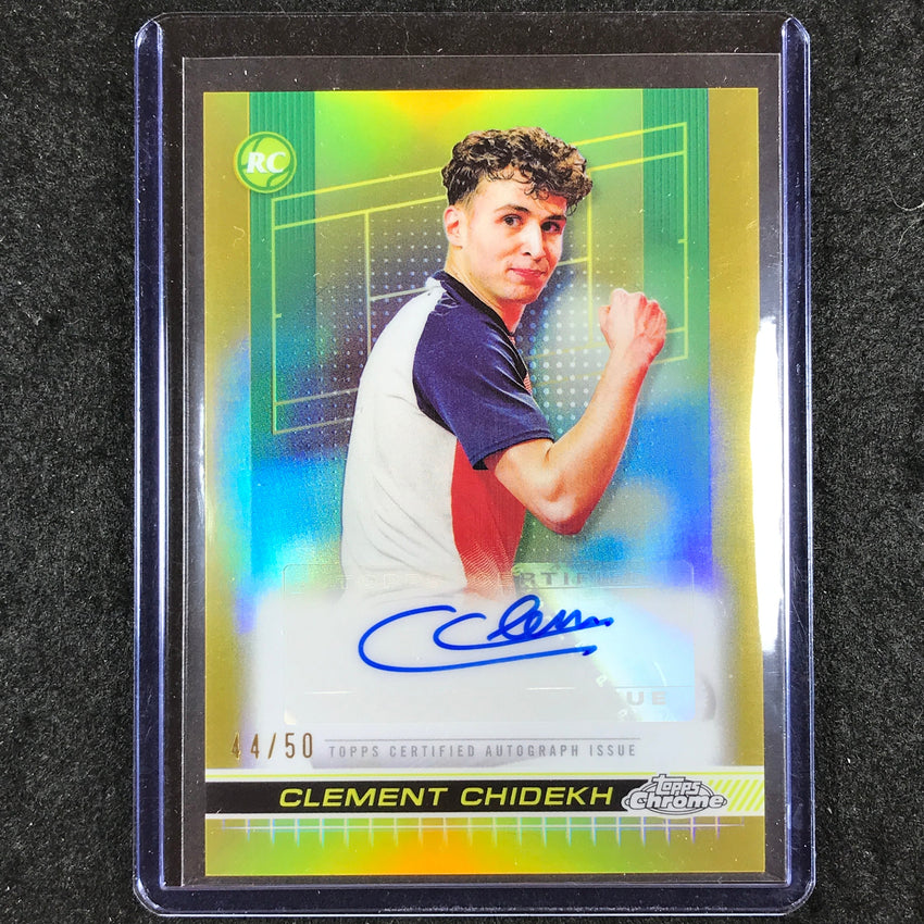 2024 Topps Chrome Tennis CLEMENT CHIDEKH Auto Gold 44/50