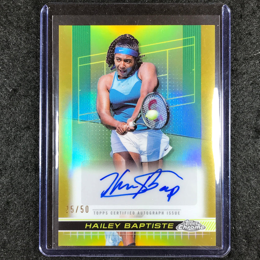 2024 Topps Chrome Tennis HAILEY BAPTISTE Auto Gold 25/50