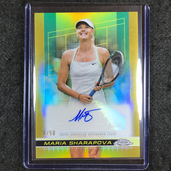 2024 Topps Chrome Tennis MARIA SHARAPOVA Auto Gold 20/50 – Cherry