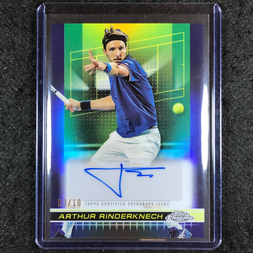 2024 Topps Chrome Tennis ARTHUR RINDERKNECH Auto Black 3/10