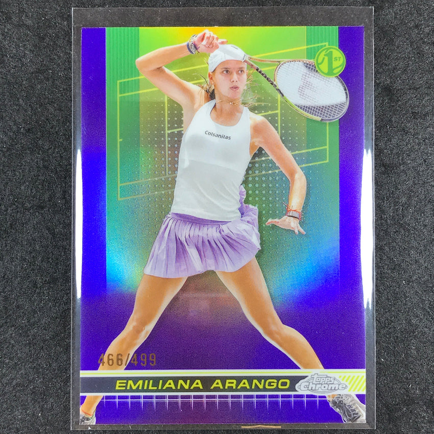 2024 Topps Chrome Tennis EMILIANA ARANGO Base Purple /499 #116