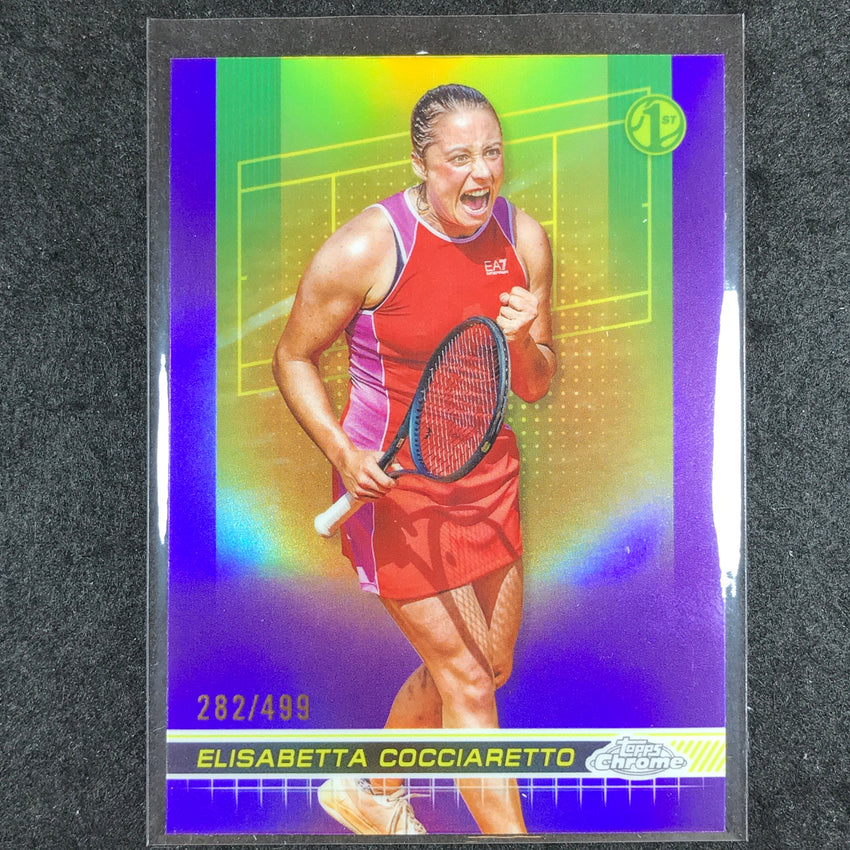 2024 Topps Chrome Tennis ELISABETTA COCCIARETTO Base Purple /499 #117