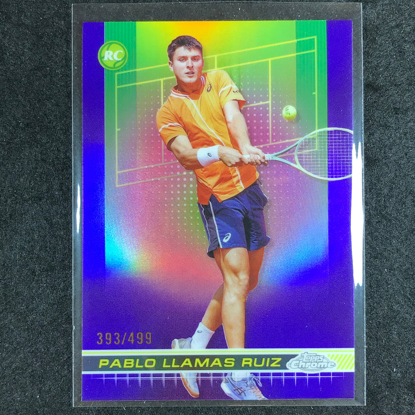 2024 Topps Chrome Tennis PABLO LLAMAS RUIZ Rookie Base Purple /499 #120