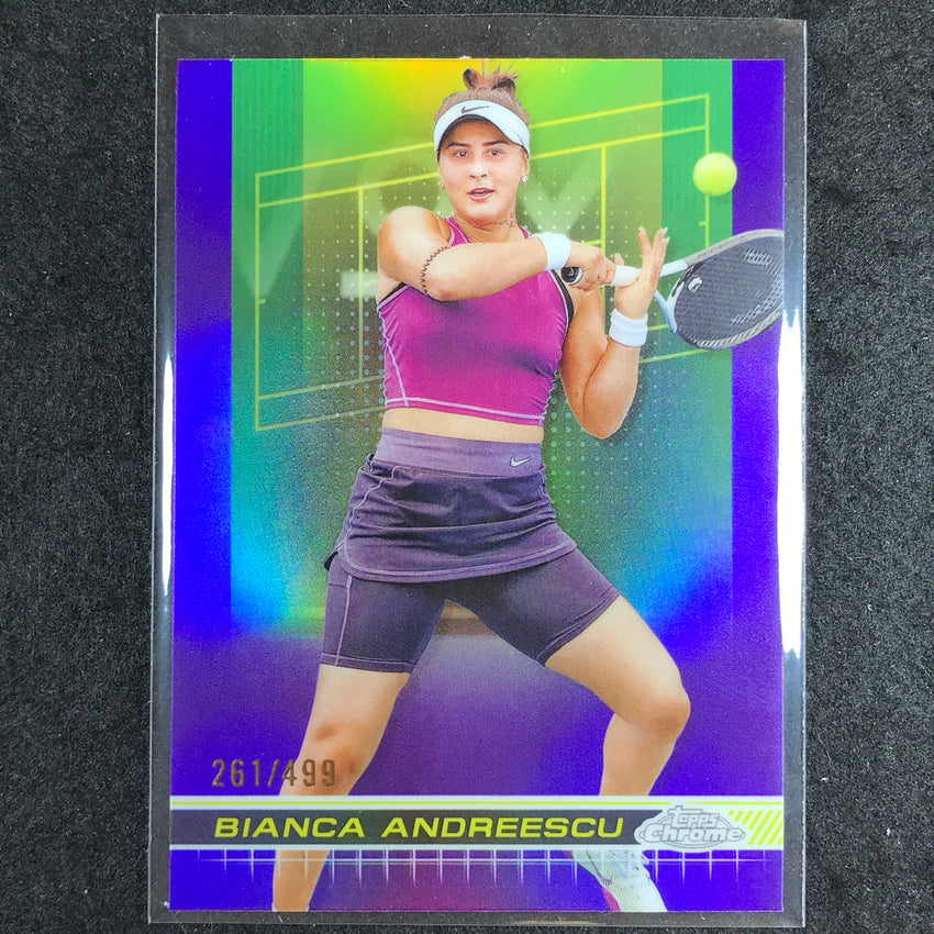 2024 Topps Chrome Tennis BIANCA ANDREESCU Base Purple /499 #121