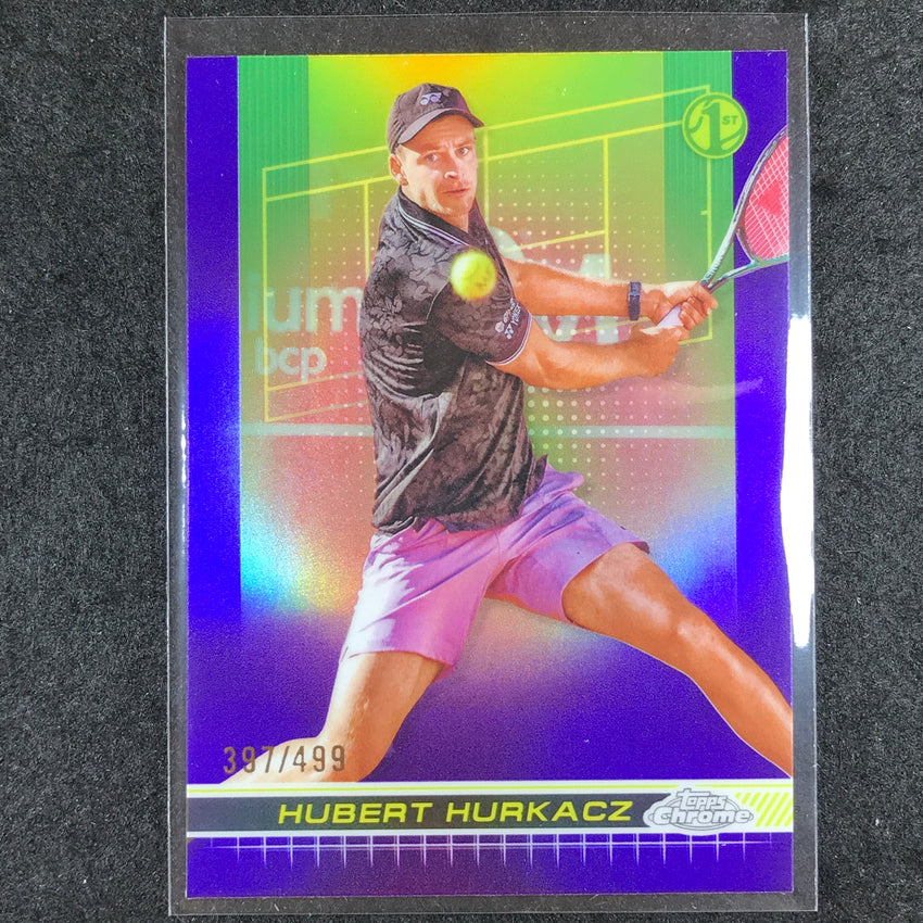 2024 Topps Chrome Tennis HUBERT HURKACZ Base Purple /499 #125