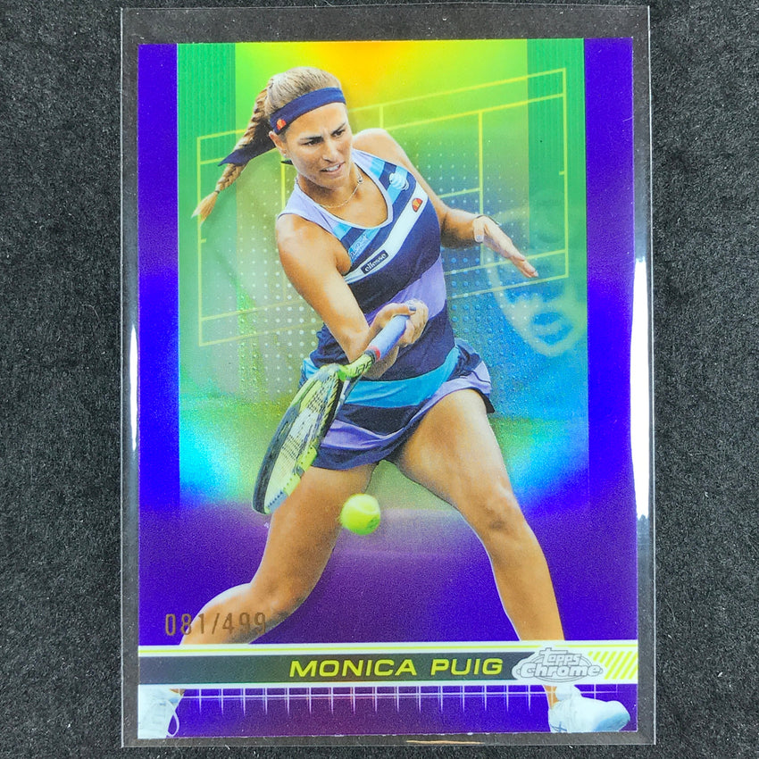 2024 Topps Chrome Tennis MONICA PUIG Base Purple /499 #157