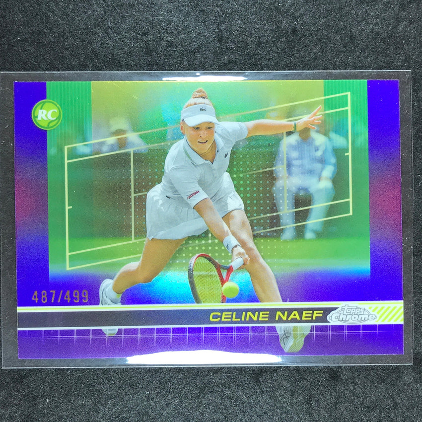 2024 Topps Chrome Tennis CELINE NAEF Rookie Base Purple /499 #169