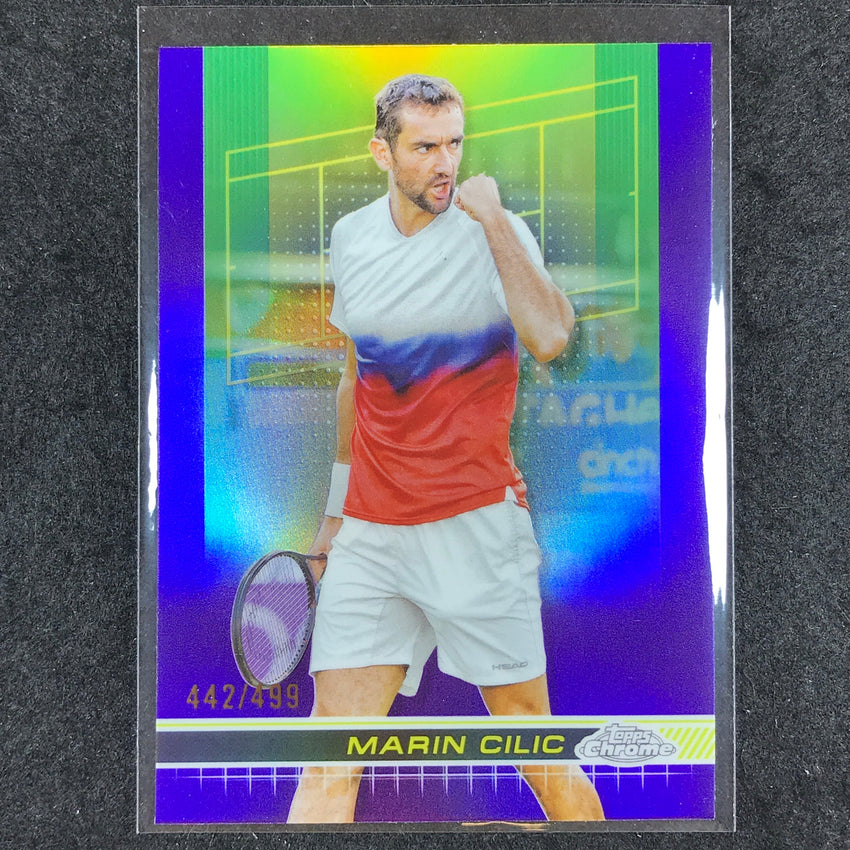 2024 Topps Chrome Tennis MARIN CILIC Base Purple /499 #190