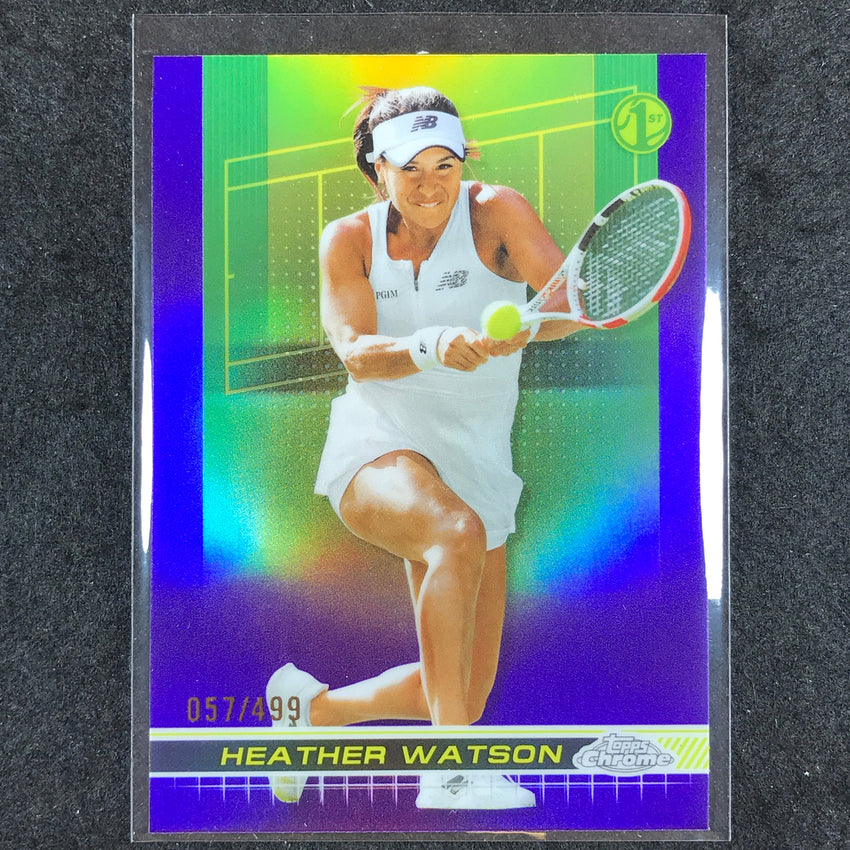 2024 Topps Chrome Tennis HEATHER WATSON Base Purple /499 #194