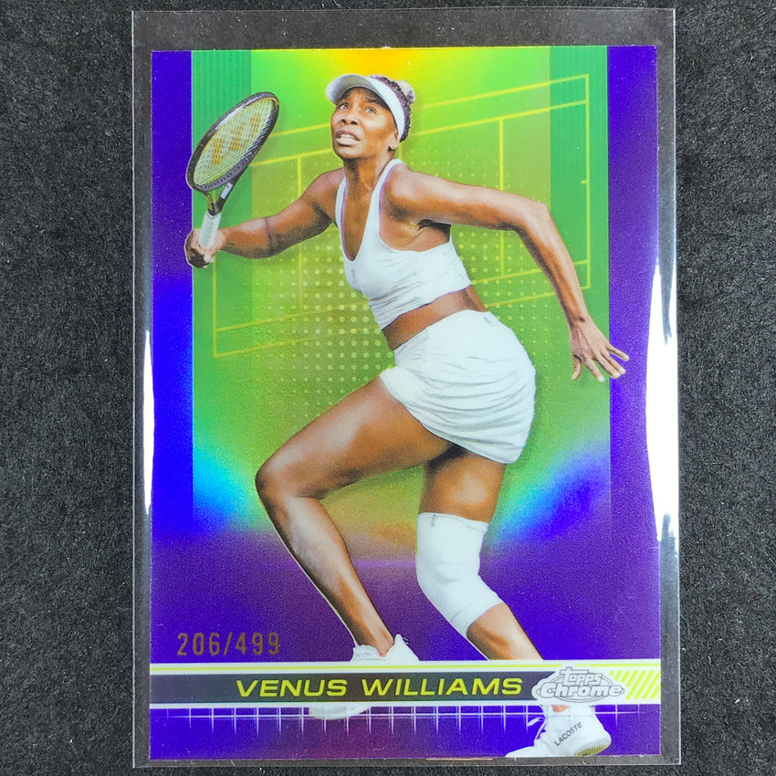 2024 Topps Chrome Tennis VENUS WILLIAMS Base Purple /499 #200