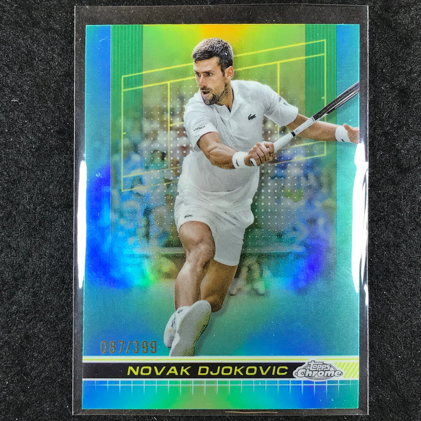 2024 Topps Chrome Tennis NOVAK DJOKOVIC Base Aqua /399 #1