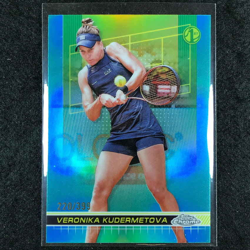 2024 Topps Chrome Tennis VERONIKA KUDERMETOVA Base Aqua /399 #6