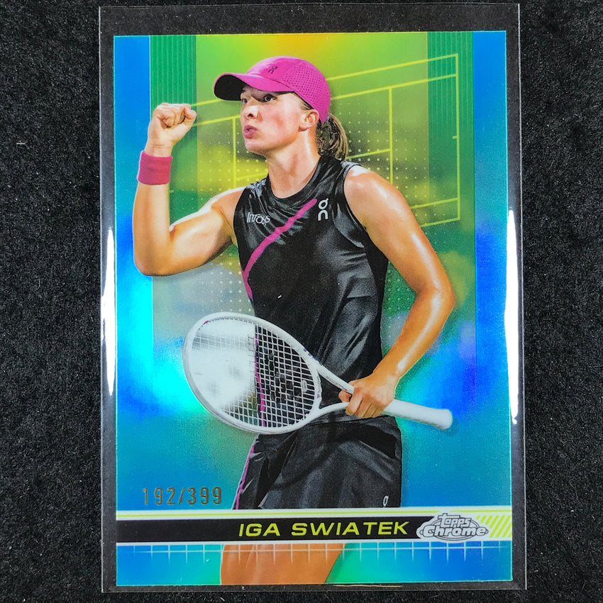 2024 Topps Chrome Tennis IGA SWIATEK Base Aqua /399 #10