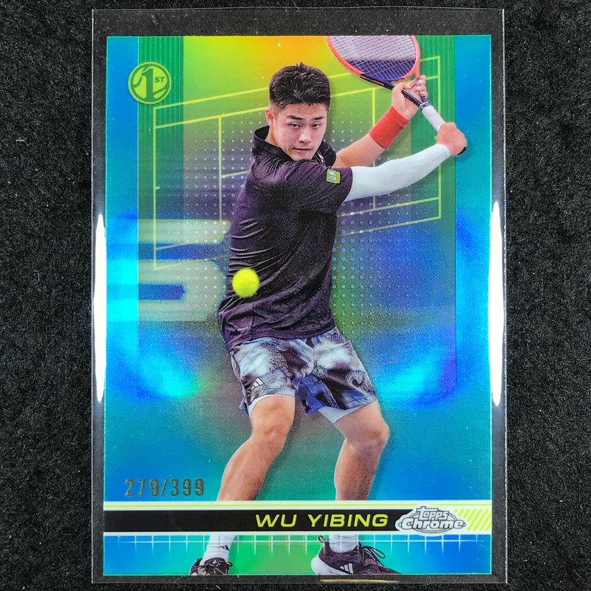 2024 Topps Chrome Tennis WU YIBING Base Aqua /399 #11