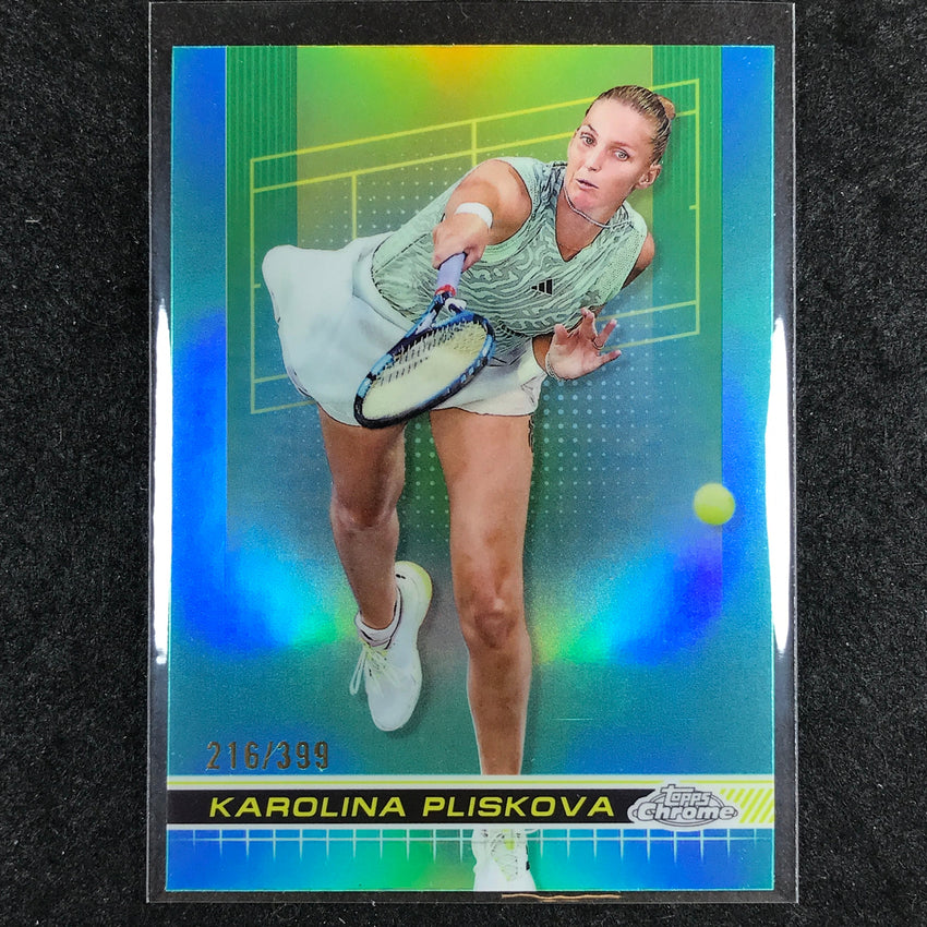 2024 Topps Chrome Tennis KAROLINA PLISKOVA Base Aqua /399 #16