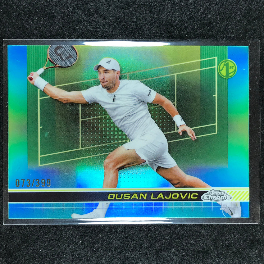 2024 Topps Chrome Tennis DUSAN LAJOVIC Base Aqua /399 #18