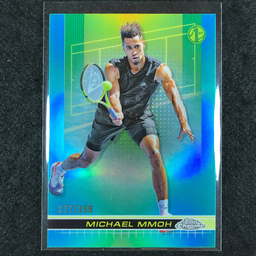 2024 Topps Chrome Tennis MICHAEL MMOH Base Aqua /399 #26