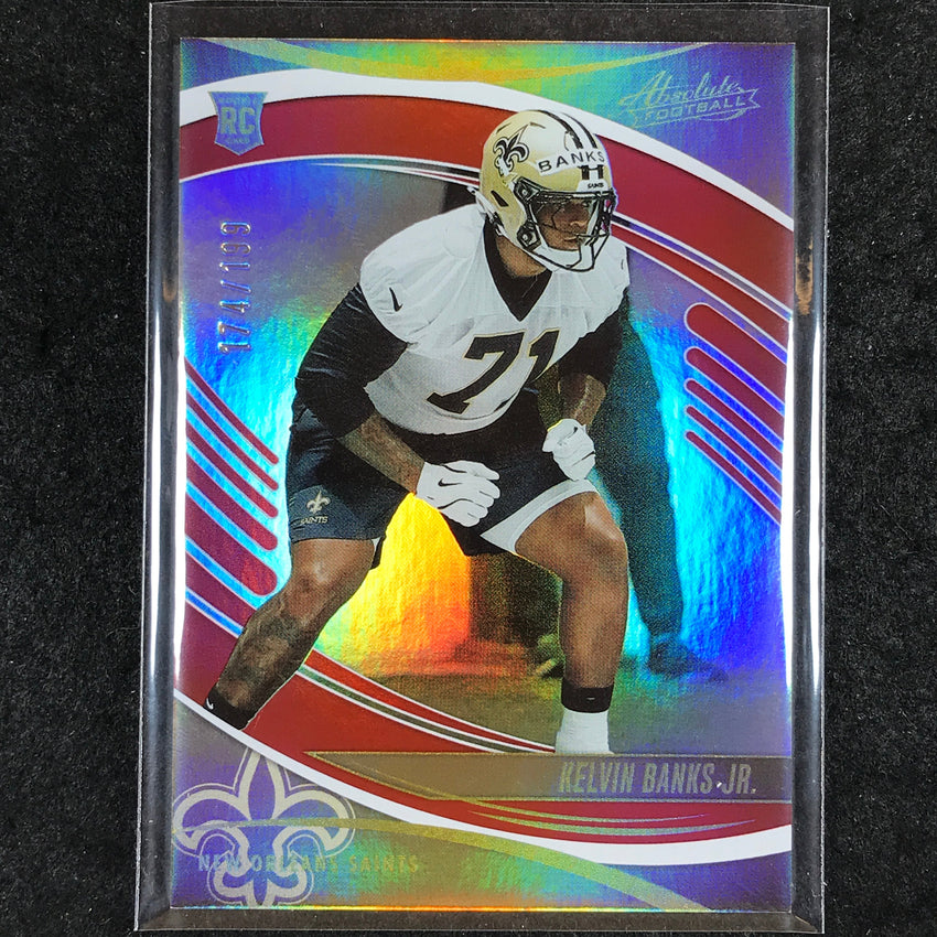 2025 Absolute Football KELVIN BANKS JR. Rookie Base Red Spectrum /199 #149