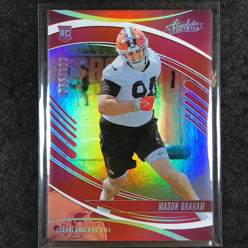 2025 Absolute Football MASON GRAHAM Rookie Base Red Spectrum /199 #156
