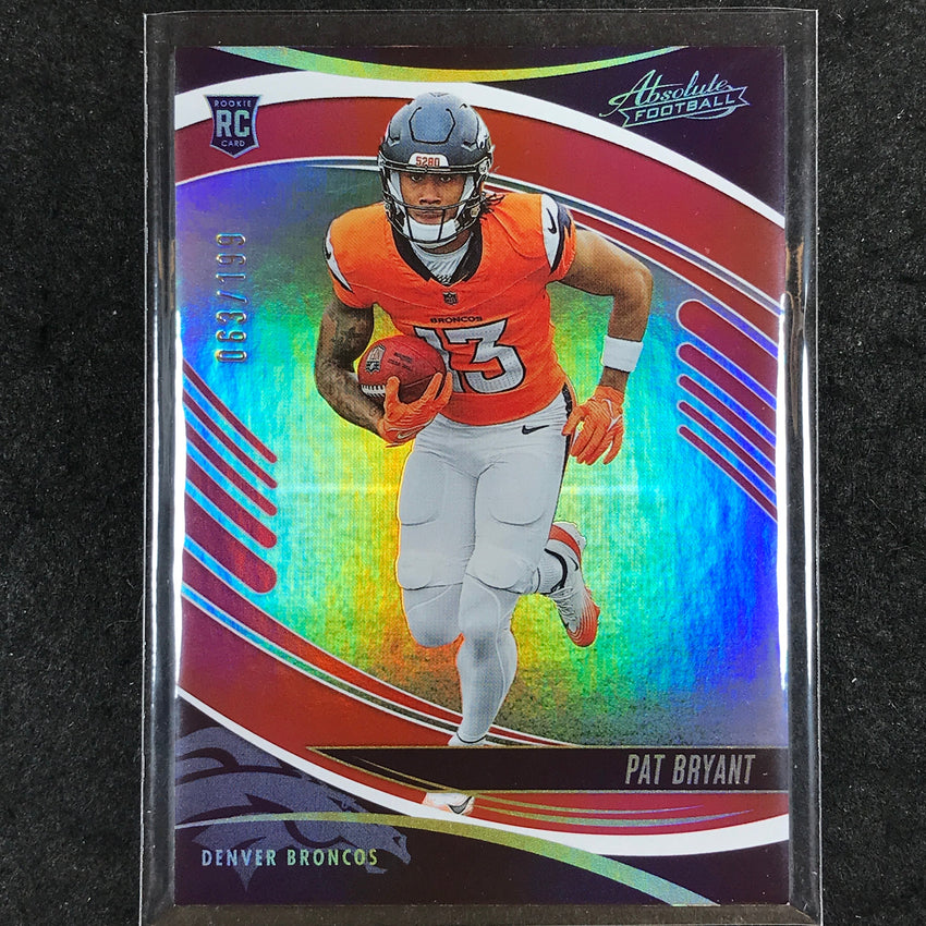 2025 Absolute Football PAT BRYANT Rookie Base Red Spectrum /199 #168